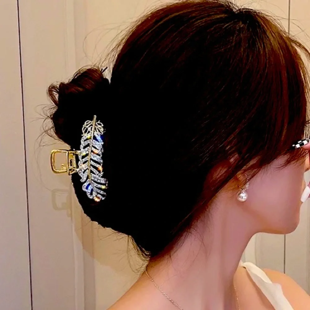 New Rhinestone Shark Clip Hair Accessories